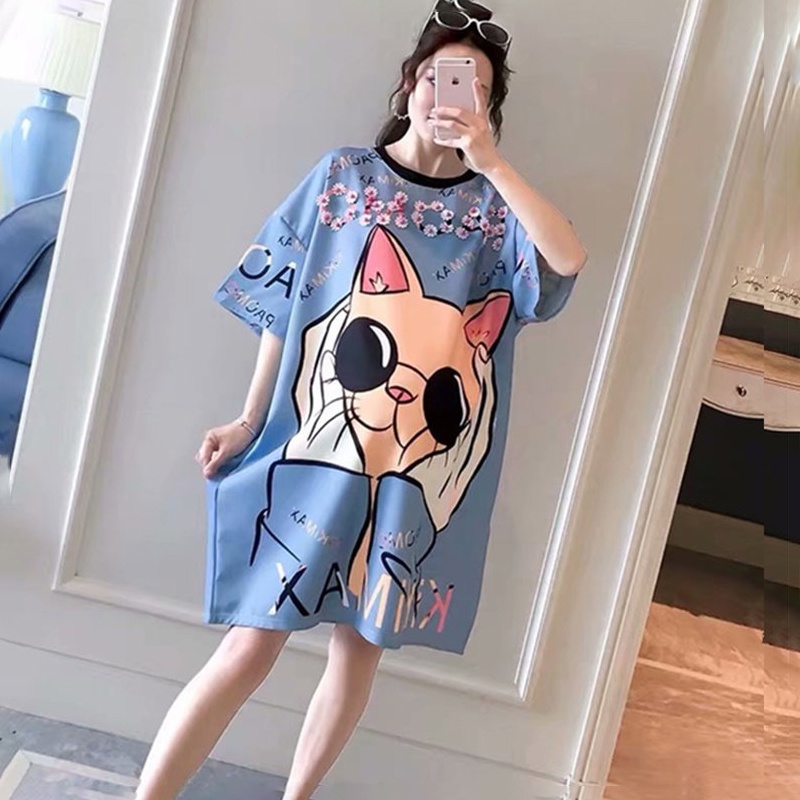 Holiven Baju tidur casual dengan gambar kartun yang imut dan lucu