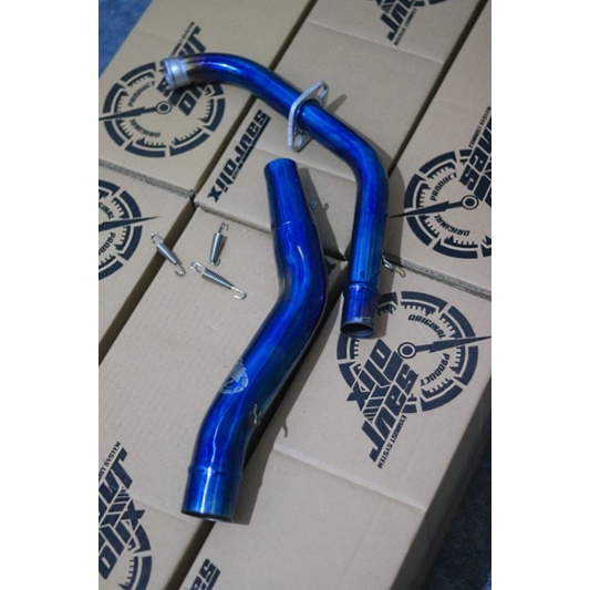 Header Leher Knalpot Road Race Ngaceng/Ngacung R15 v3 v4 Leher Bending