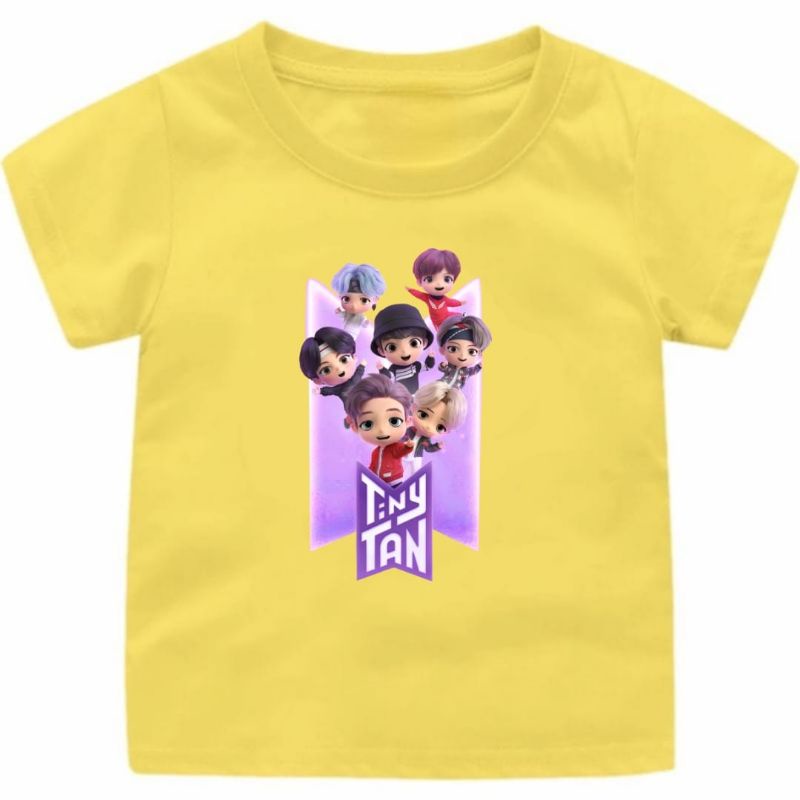 Baju Kaos Anak Cewek-Cowok Bts Tinytan usia 1-12Tahun