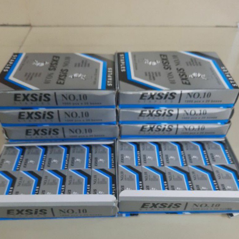 

[PRODUK PIKVO76] Isi steples exsis no.10 isi 20box 20.000 pcs 5236