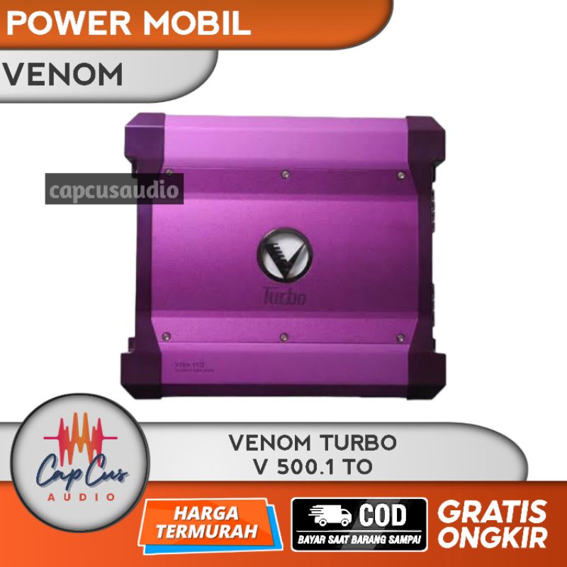 POWER MONOBLOCK VENOM TURBO V 500.1 TO / MONOBLOCK CAR AMPLIFIER VENOM