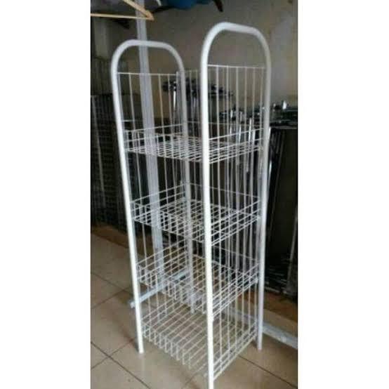Terlaris Rak Ciki 4 Susun | Rak Kawat Ram Snack Ciki 4 Susun (Instan Only)