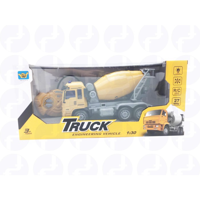 MUST HAVE MAINAN ANAK RC MOBIL TRUCK SET MOLEN TRUK KONTRUKSI KUNING COR JALAN TERBARU