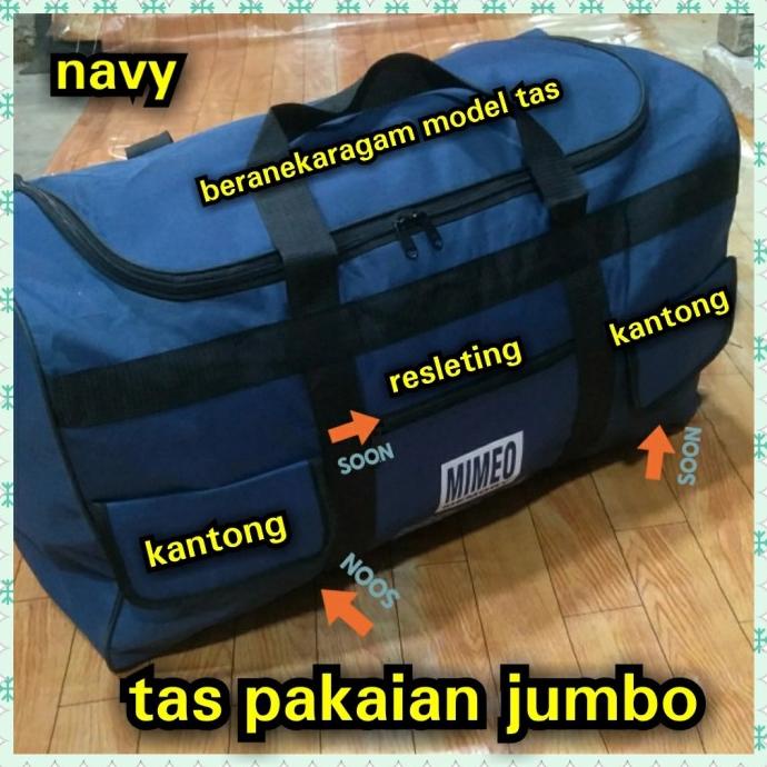 Tas Pakaian Jumbo Tas Travel Bag Tas Mudik Tas Slempang Pria Jinjing
