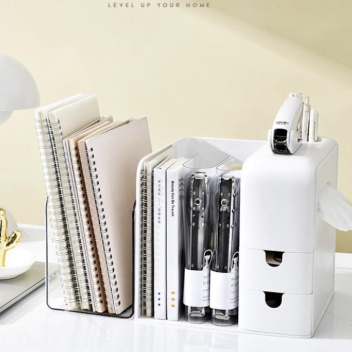 

Desk Organizer Rak Buku Meja Tempat Penyimpan Alat Tulis - Large ---NEW READY---