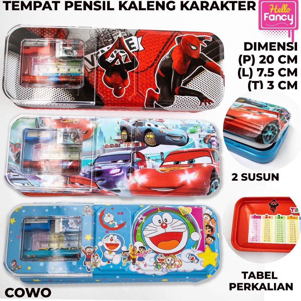 

Diskon Tempat Pensil Set Alat Tulis / Kotak Pensil Kaleng Karakter CC-7100