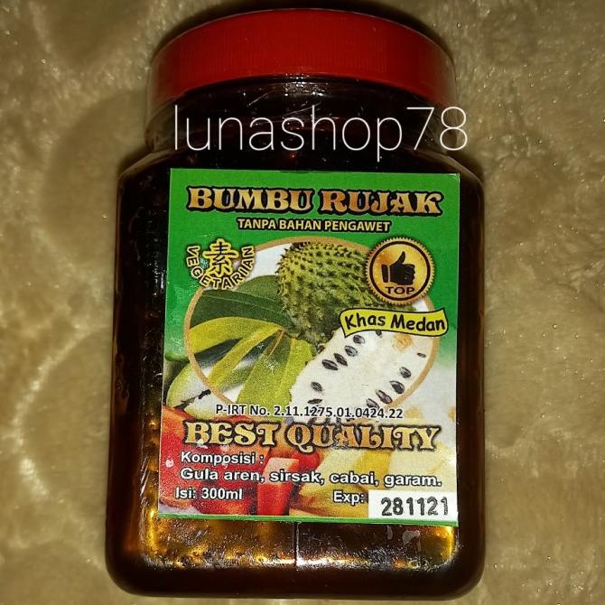 

Produk Terbaik] Bumbu rujak sirsak vegetarian homemade khas Medan 300ml