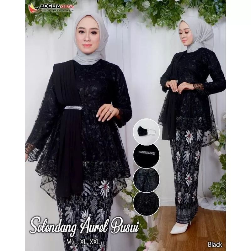 Rohmah Kebaya - Setelan kebaya selendang tille / kebaya selendang busui / kebaya selendang ceruty