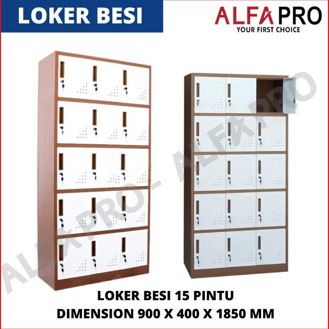 

Loker besi Locker Besi 15 Pintu - Lemari Locker Besi Murah ---NEW READY---