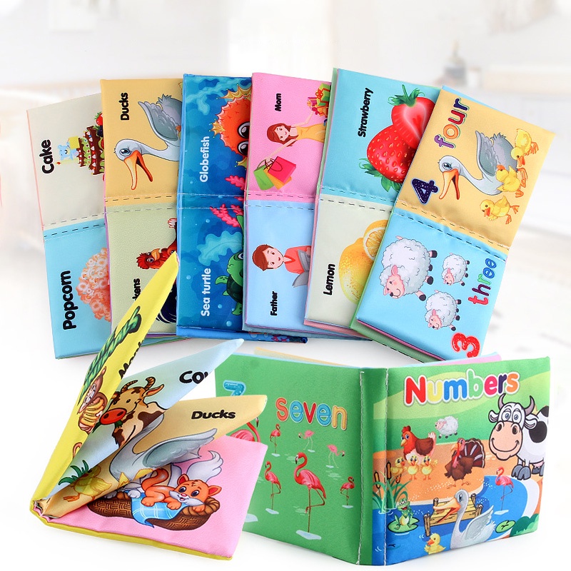 Holiven Buku kain kognitif bahasa Inggris anak-anak , membantu pendidikan awal anak anak