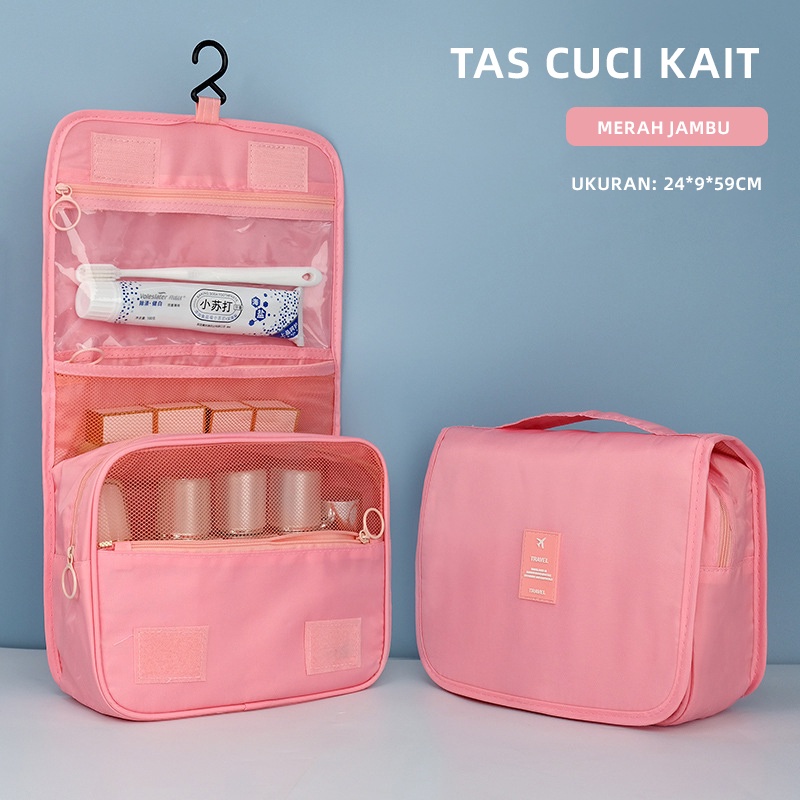 Holiven Tas Kosmetik Korea Make Up Bag Cosmetics Storage Bag Multifungsi