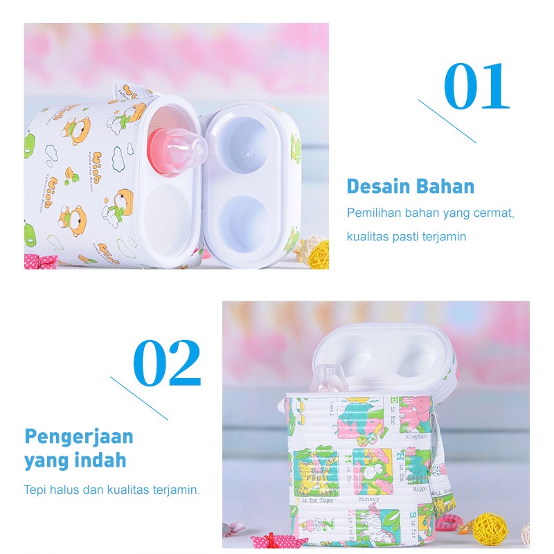 Holiven Barel isolasi PVC dengan liner / Barel isolasi plastik ganda / Barel isolasi botol susu ganda