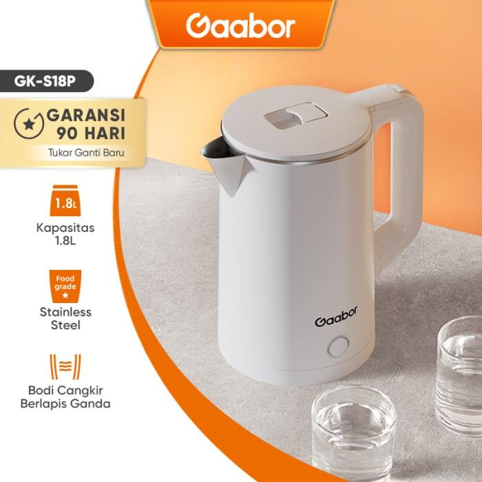 Terlaris Gaabor Kettle Electric Pemanas Air 1.8 L Digital / Gk-S18P01