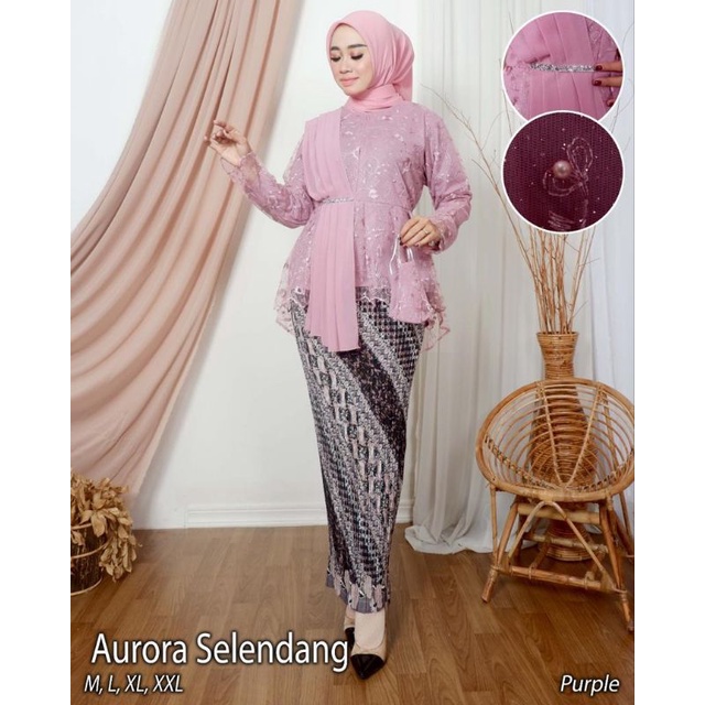 Set Kebaya Selendang /  Kebaya Modern / Kebaya Brukat Modern / Kebaya Wisuda / Kebaya Brukat Tile / Kebaya Tunik / Kebaya Couple / Kebaya / Kebaya Tunik Busui / Atasan Wanita