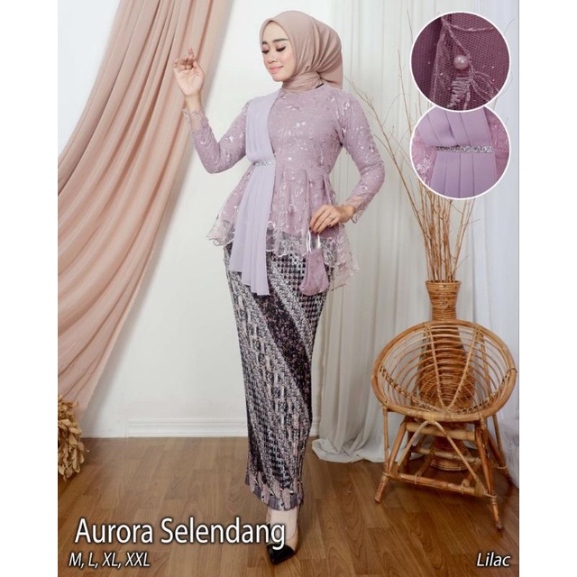 Set Kebaya Selendang /  Kebaya Modern / Kebaya Brukat Modern / Kebaya Wisuda / Kebaya Brukat Tile / Kebaya Tunik / Kebaya Couple / Kebaya / Kebaya Tunik Busui / Atasan Wanita