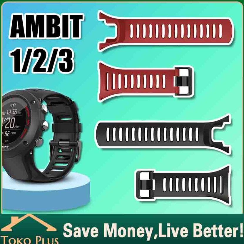 Sale 7.7 Tali Jam Tangan Suunto Ambit 1 2 3 Original Strap suunto core Rubber Strap Tali Karet Suunt
