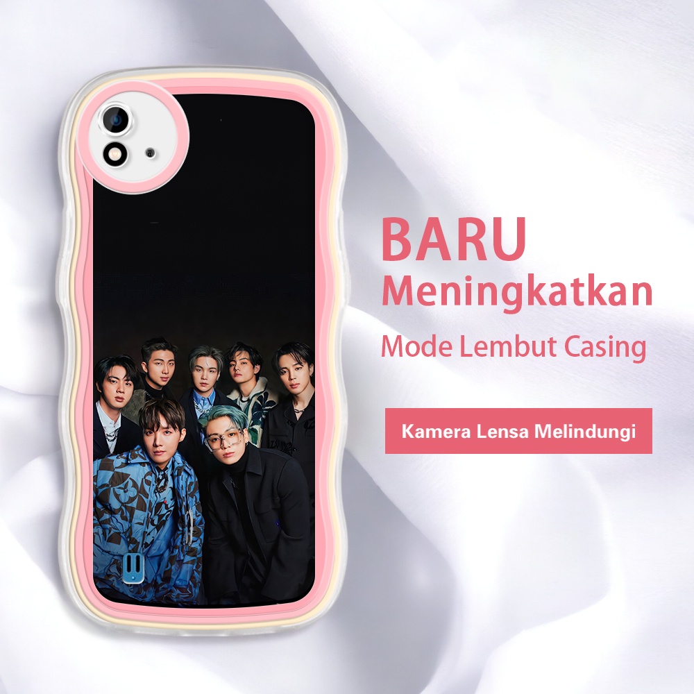 Realme C12 C20 C15 C11 C17 C2 C1 C20A U1 2021 NEW INS BT21 BTS Cool Kor Fashion Kesing case hp murah