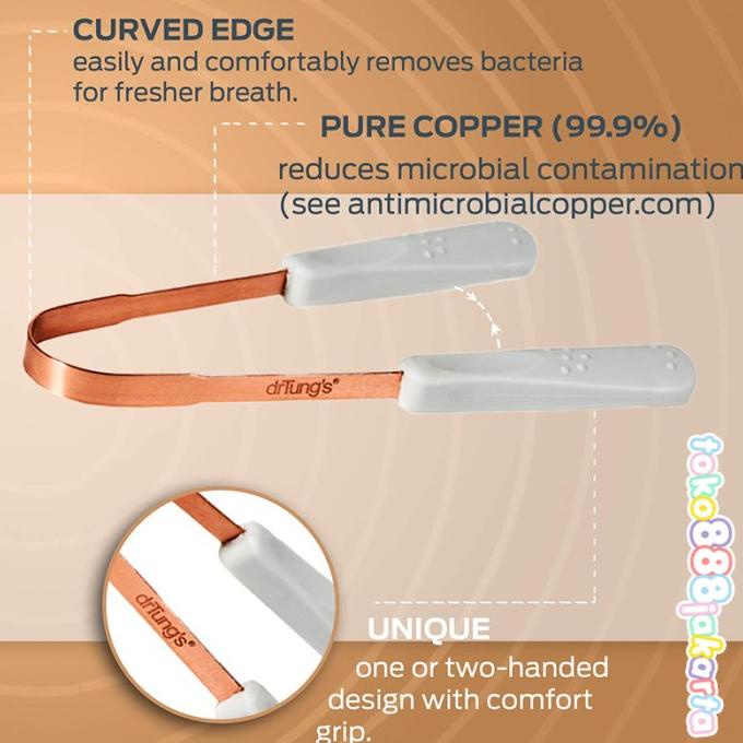 Dr. Tung'S Tongue Cleaner Copper Pembersih Lidah Original [Cod]