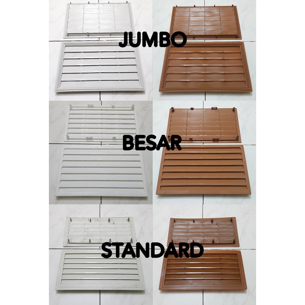 Diskon Jalusi Pvc / Ventilasi / Kisi-Kisi Udara Pintu Kamar Mandi Toilet Wc Erp