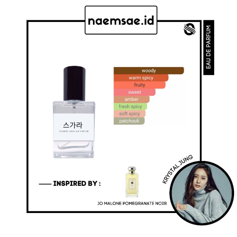 Parfum KRYSTAL JUNG JO MALONE POMEGRANATE NOIR BY NAEMSAE ID UNISEX PROMO BIG SALE I8P2 TERMURAH mur