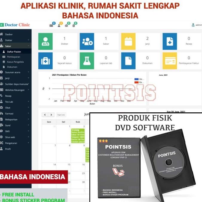 Source Aplikasi Software Klinik SIM RS Dokter Full PHP CI