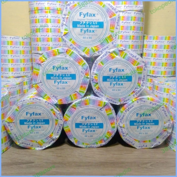 

Terlaris Kertas Kasir Thermal Fyfax 80X80 / Thermal Paper Roll Fyfax 80X80