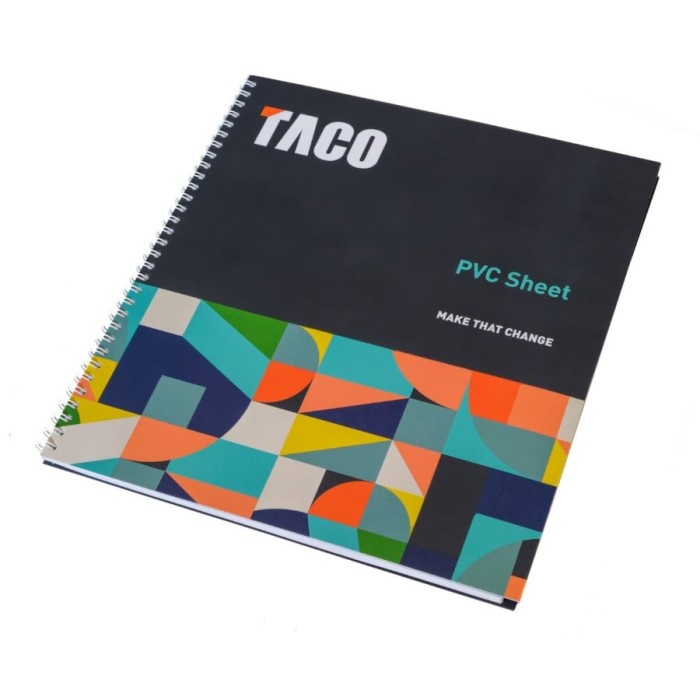 Terlaris Katalog Sampel Pvc Sheet Taco Terbaru