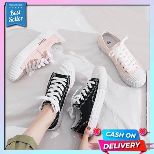 Sepatu Wanita Terbaru 2023 Srs Dewasa Skecher Sneakers Polos Original Ootd Simpel Viral Sers Snekers