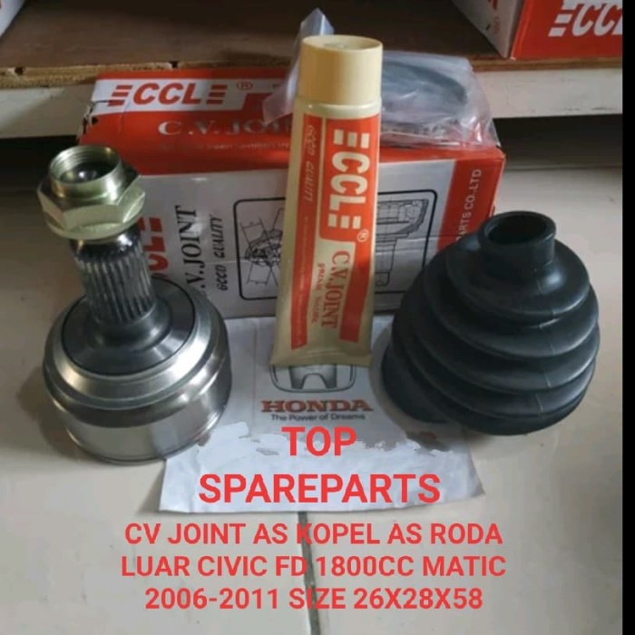 Cv Joint As Roda As Kopel Luar Honda Civic Fd Matik 1800Cc Matic