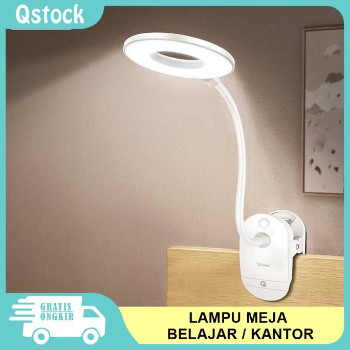 Lampu Meja Belajar LED Jepit/Lampu Belajar Charge USB/Lampu Meja LED