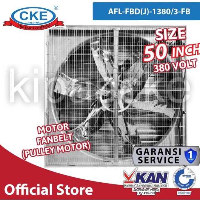 BLOWER EXHAUST FAN GUDANG INDUSTRI DAN KANDANG AYAM 50 Inch 3 Phase