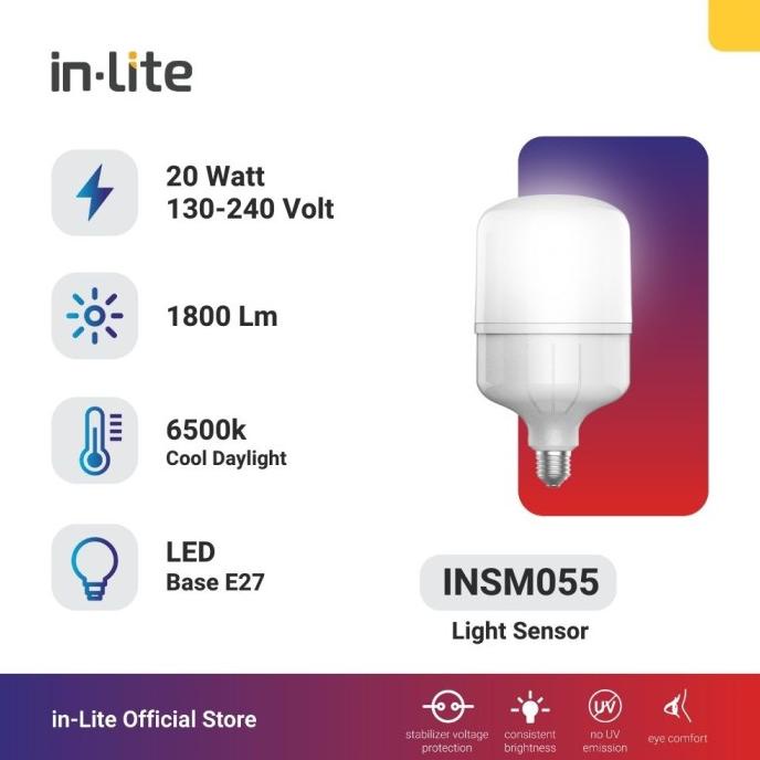 in-Lite LED Lampu Sensor Cahaya INSM055