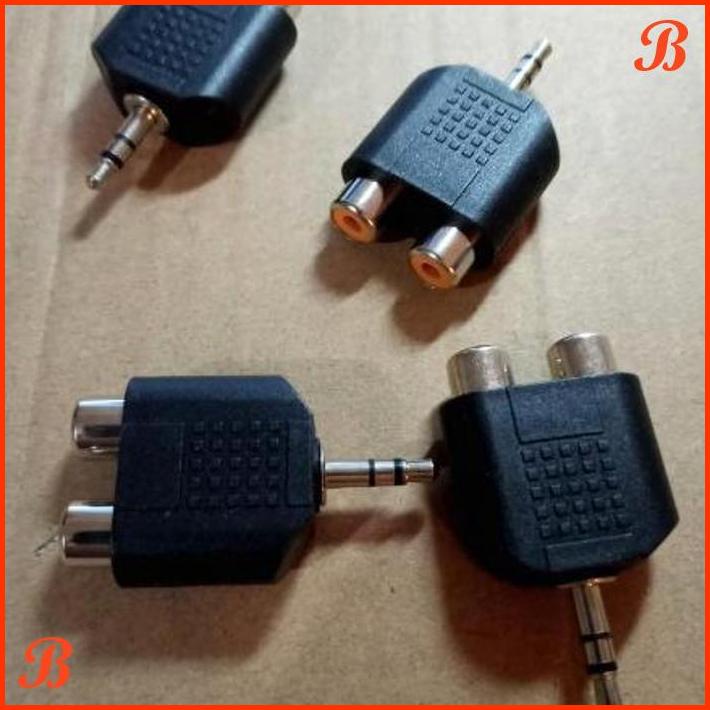 JACK 2 RCA TO MINI STEREO 3.5 HP Y RCA T RCA AUX AUK HP 2RCA 3.5MM [TOEL]