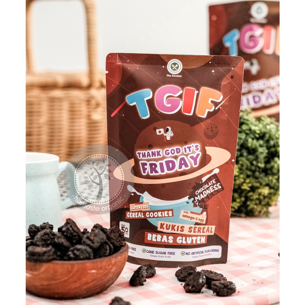 

BIG Promo TGIF CEREAL COOKIES GLUTEN FREE - CHOCOLATE MADNESS 50GR