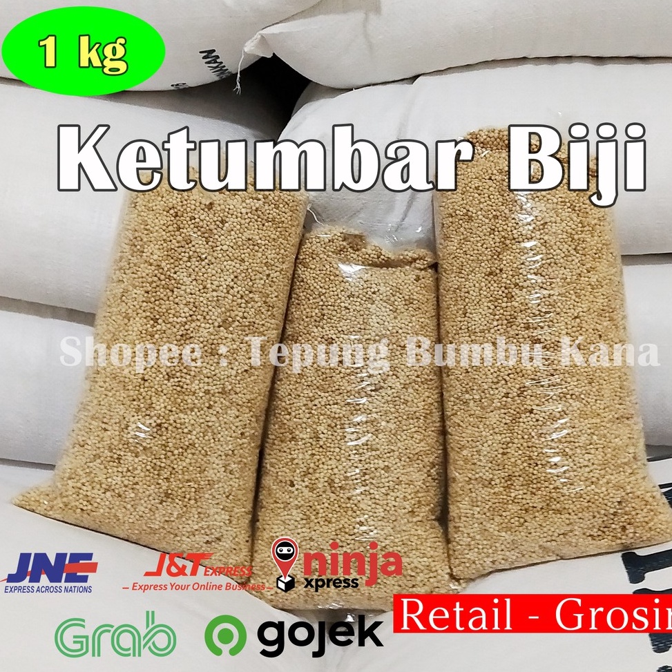 

Ready Ketumbar Biji / Coriander MURNI - 1kg (Kualitas SUPER) 40