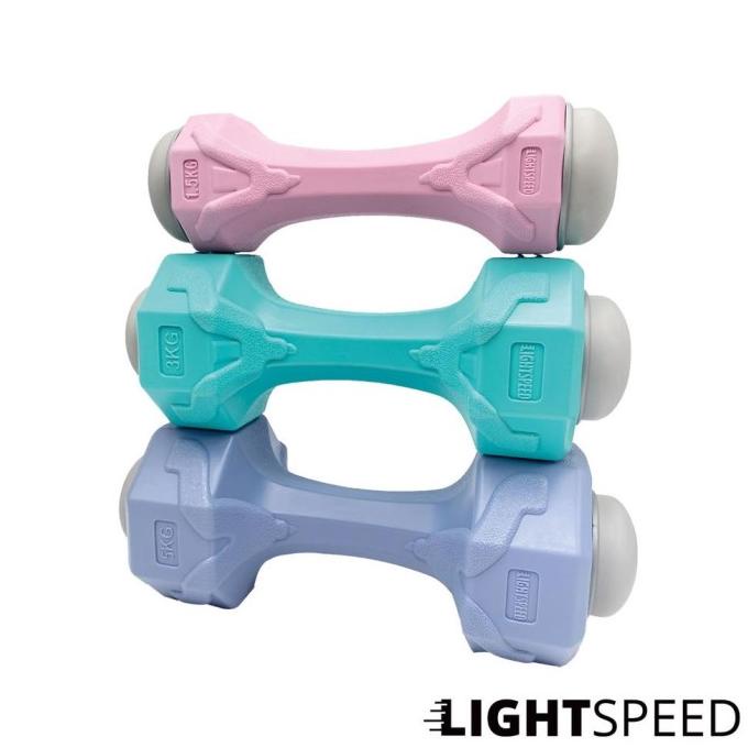 >*>*>*>*] Lightspeed Dumbell 5Kg, 3Kg, Dan 1,5Kg / Barbel Mini / Barbel Wanita /
