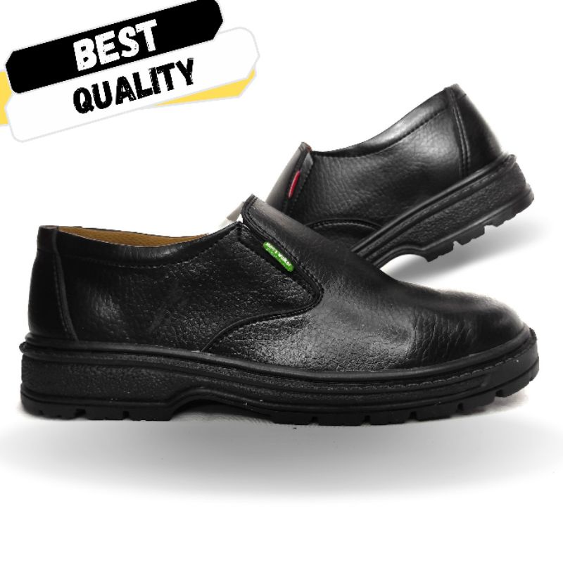 Sepatu Safety Sefty Pria Bahan Kulit Elegan Merk Original Harga Murah