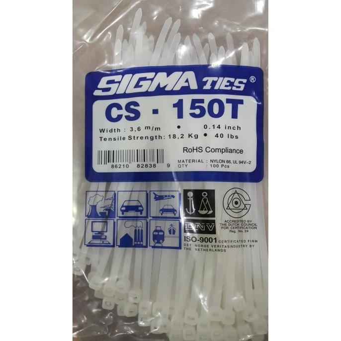 

.........] Kabel Ties / Kabel Tis / Cable Tie CS 150 T PUTIH 15cm SIGMA