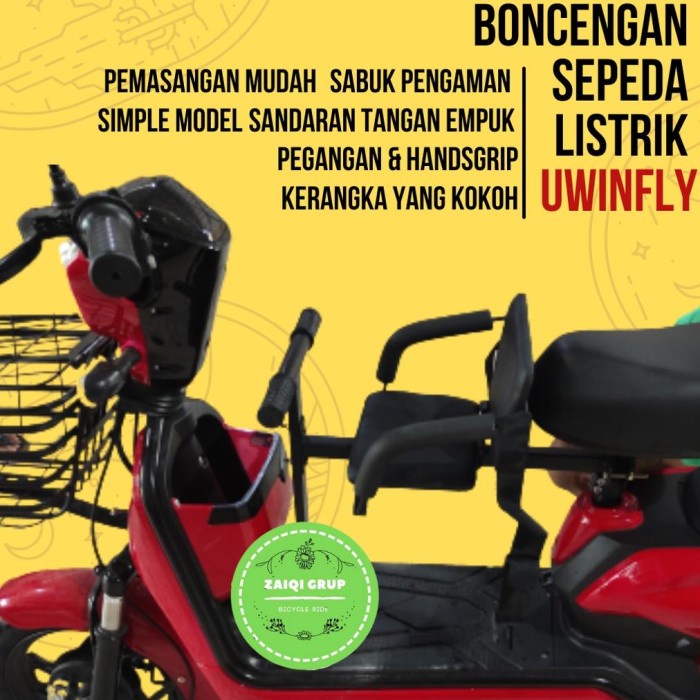 Terlaris Kursi Boncengan Anak Sepeda Listrik Boncengan Sepeda