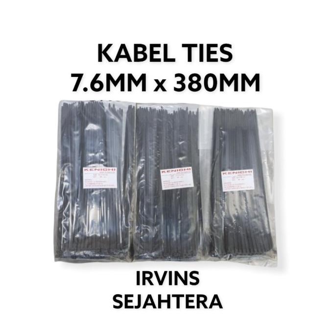 

*$*$*$*$] KABEL TIES 7.6 x 380MM 38CM WARNA HITAM