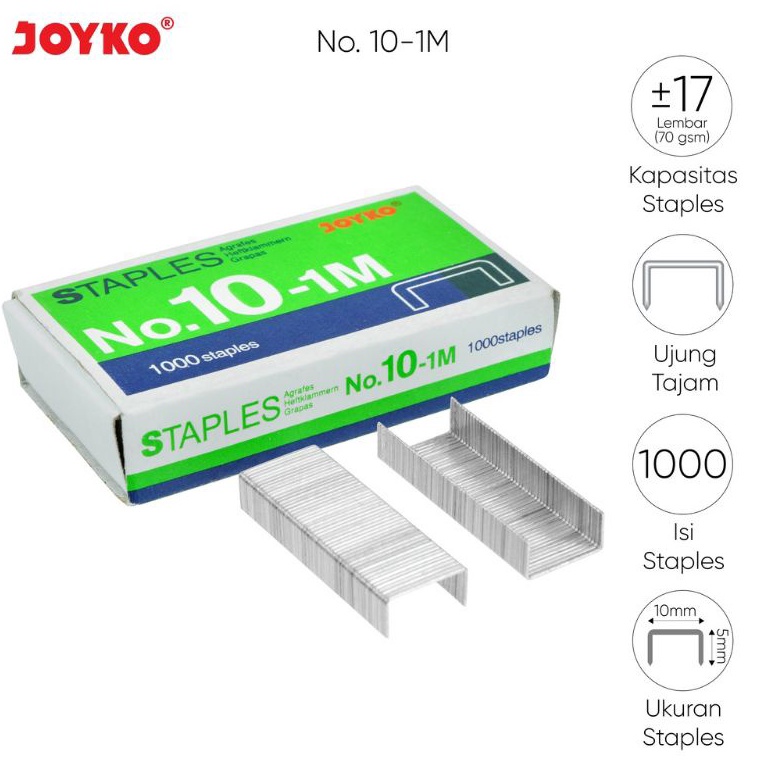 

#Sale Isi staples Joyko No.10 ( 1pak/20 kotak ) N81 ➨