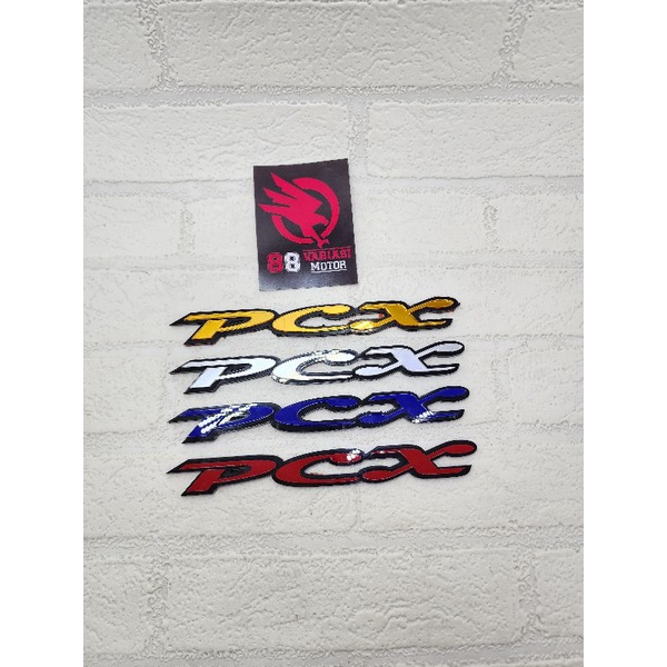 Emblem Akrilik Honda PCX - Emblem Logo PCX free double tape