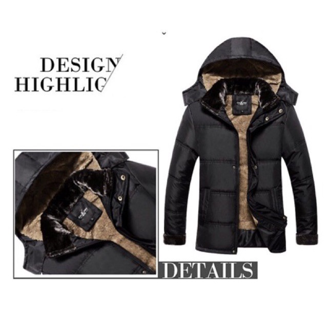 CUCI GUDANG IMPORT MOLLAD Coat Parka Collar Man Jaket Bulu Pria Musim Dingin Coat