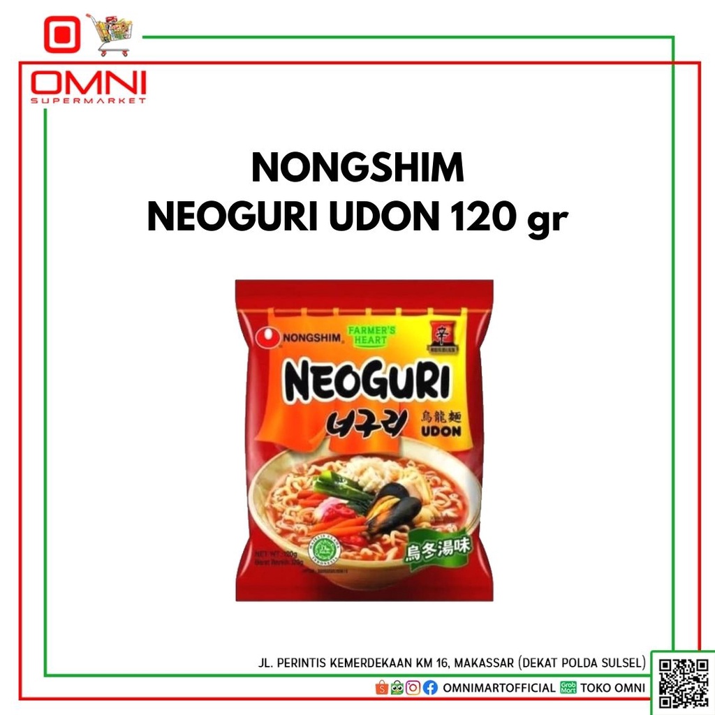 

NONGSHIM NEOGURI UDON 120 GR MIE INSTANT KOREA