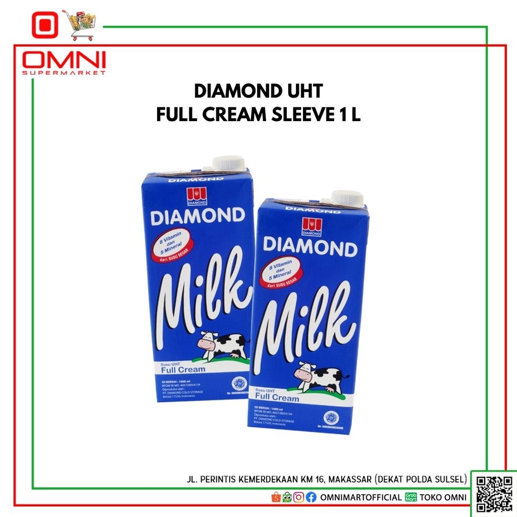 

SUSU DIAMOND UHT FULL CREAM SLEEVE 1 L