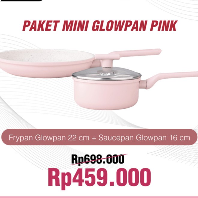 

Steincookware Glowpan Mini (Frypan 22cm + Saucepan 16cm)