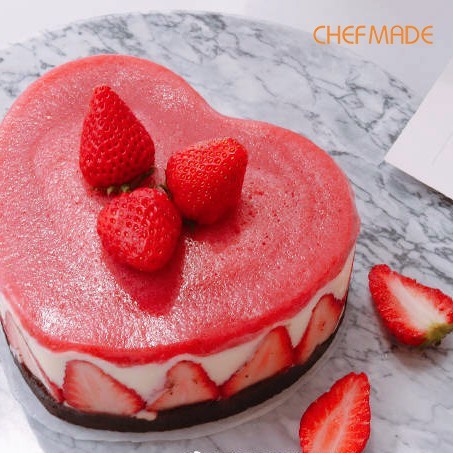 

Chefmade WK9310 - Heart Mousse Ring / Cetakan Kue Bentuk Hati 20cm