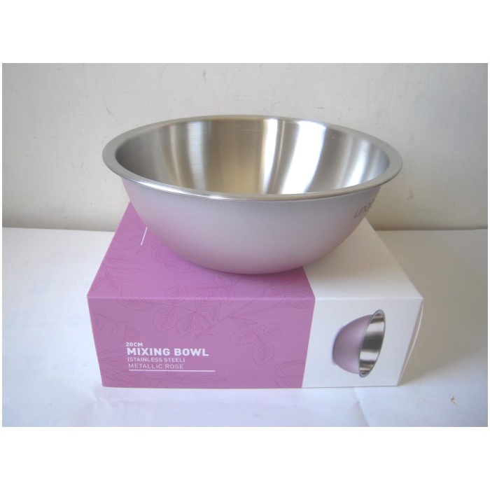 

Unopan UN30012 - 20cm Stainless Steel Wire Mixing Bowl Metallic Rose