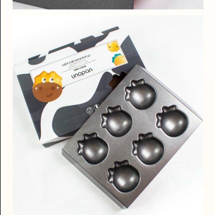

Unopan UN11028 - 6 Links Bull Head Mold (Non Stick Series) - Sapi Cow