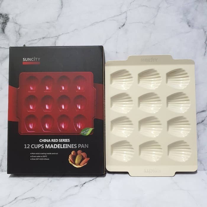 

Suncity YC80222 - Madeleine Red 12cups / Loyang Kerang (Shell) - Red E